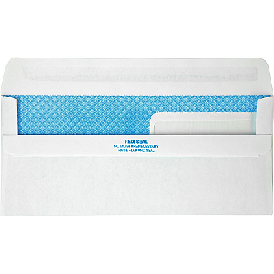 Quality Park No. 9 Double Window Security Tint Envelopes with Redi-Seal Self-Seal (QUA24529)