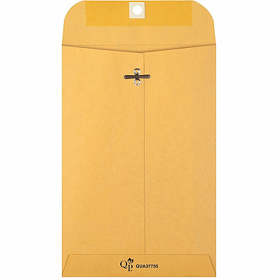 Quality Park 6 x 9 Extra Heavy-duty Kraft Clasp Envelopes (QUA37755)