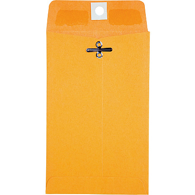 Quality Park 4 x 6-3/8 Clasp Envelopes with Deeply Gummed Flaps (QUA37815)