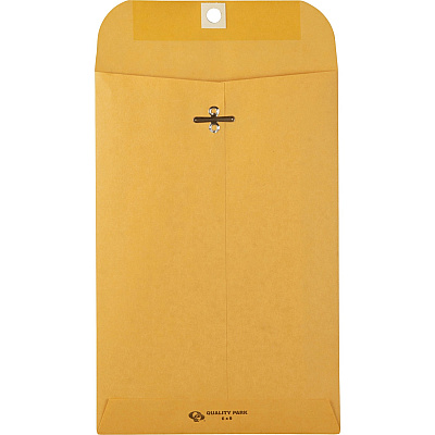 Quality Park 6 x 9 Clasp Envelopes with Deeply Gummed Flaps (QUA37855)
