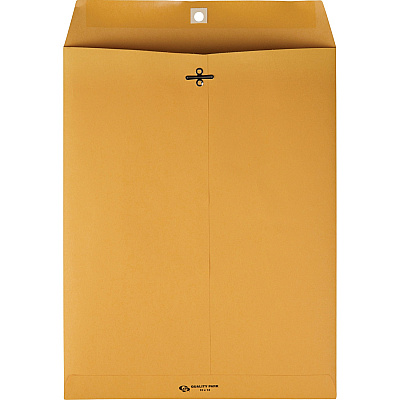 Quality Park 10" x 13" Clasp Envelopes with Moisture-Activated Adhesive (QUA37897)