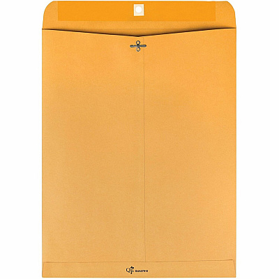 Quality Park 12 x 15-1/2 Clasp Envelope with Deeply Gummed Flaps (QUA37910)