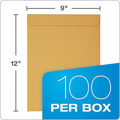 Quality Park 9 x 12 Catalog Envelopes with Redi-Strip Closure (QUA44562)