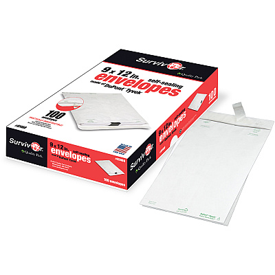 Survivor 9 x 12 DuPont Tyvek Catalog Mailers with Self-Sealing Closure (QUAR1460)