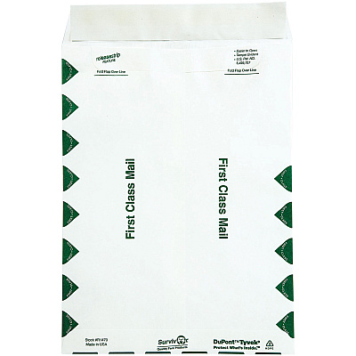 Survivor 9 x 12 DuPont Tyvek First Class Border Mailers with Self-Seal Closure (QUAR1470)