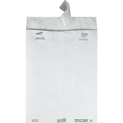 Survivor 9-1/2 x 12 1/2 DuPont Tyvek Catalog Mailers with Self-Seal Closure (QUAR1520)