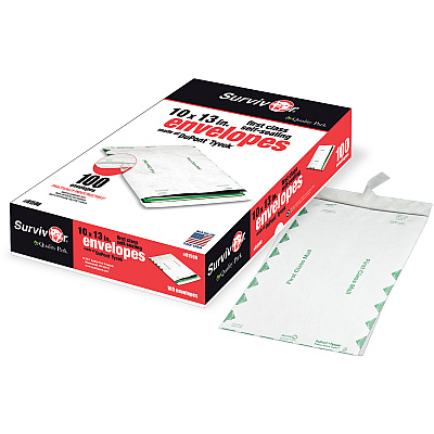 Survivor 10 x 13 DuPont Tyvek First Class Border Catalog Mailer with Self-Sealing Closure (QUAR1590)