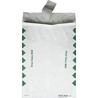 Survivor 10 x 13 x 1-1/2 DuPont Tyvek Expansion First Class Border Mailers (QUAR4210)