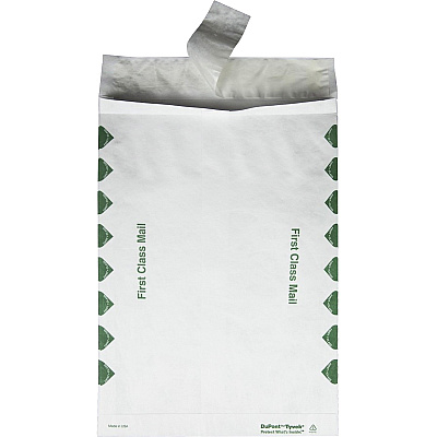 Survivor 10 x 13 x 1-1/2 DuPont Tyvek Expansion First Class Border Envelopes (QUAR4510)