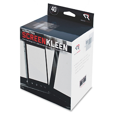 Read Right Alcohol-free LCD ScreenKleen Wipes (REARR1391)