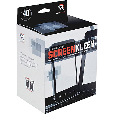 Read Right Alcohol-free LCD ScreenKleen Wipes (REARR1391)