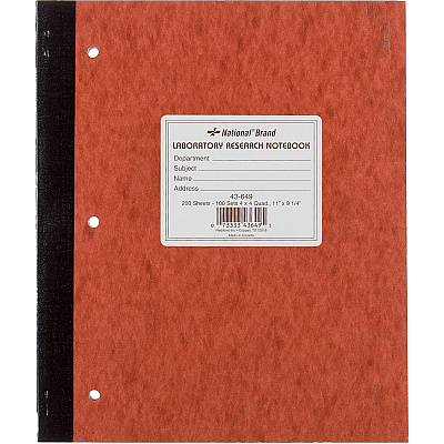 Rediform Laboratory Research Notebook (RED43649)
