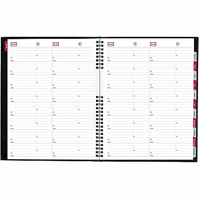 Brownline CoilPro 14-Month Monthly Planner, 11" x 8-1/2" , English (CB1262CBLK)
