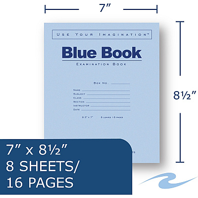 Roaring Spring Blue Book 8-sheet Exam Booklet (ROA77512)