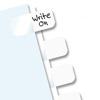 Redi-Tag Permanent Stick Write-On Index Tabs (RTG31010)