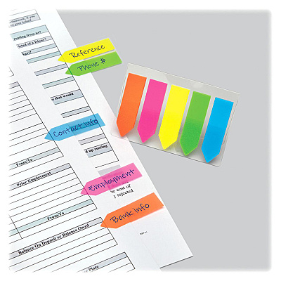 Redi-Tag Plain Write-on Arrow Flags in Holder (RTG31118)