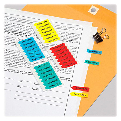 Redi-Tag Sign Here Mini Arrows (RTG72020)