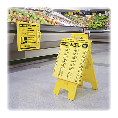 Rubbermaid Commercial Bilingual Over-The-Spill Pads (RCP4254)