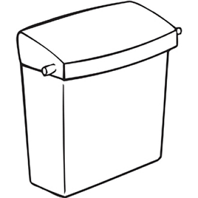 Rubbermaid Commercial Compact Sanitary Napkin Receptacle (RCP614000)