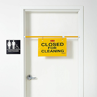 Rubbermaid Commercial Closed For Cleaning Safety Sign (RCP9S1500YW)