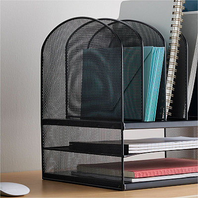 Safco Onyx 2 Horizontal/6 Upright Desk Organizer (SAF3255BL)