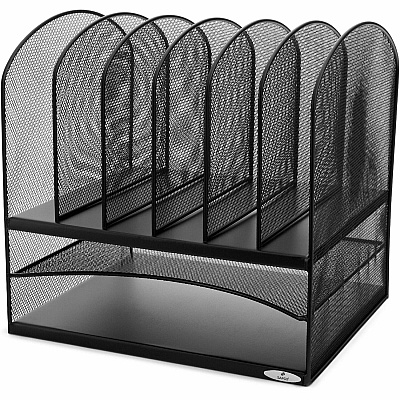 Safco Onyx 2 Horizontal/6 Upright Desk Organizer (SAF3255BL)