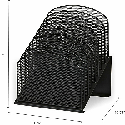 Safco Onyx Wire Mesh Desktop Organizer (SAF3258BL)