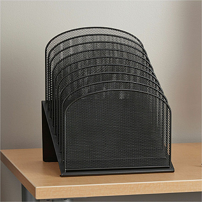 Safco Onyx Wire Mesh Desktop Organizer (SAF3258BL)
