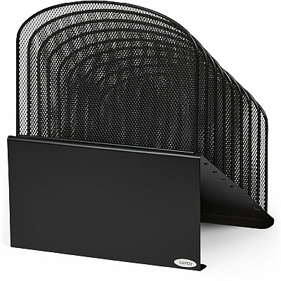 Safco Onyx Wire Mesh Desktop Organizer (SAF3258BL)