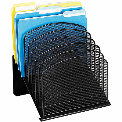 Safco Onyx Wire Mesh Desktop Organizer (SAF3258BL)