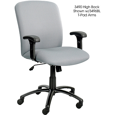 Safco Big & Tall Adjustable T-pad Arm Kit (SAF3496BL)