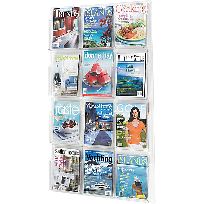 Safco 12 Pocket Magazine Display (SAF5602CL)
