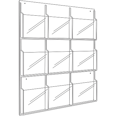 Safco 9-Pocket Magazine/Literature Display Rack (SAF5603CL)
