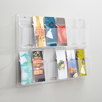 Safco 12 Pamphlet Pocket Display Rack (SAF5604CL)
