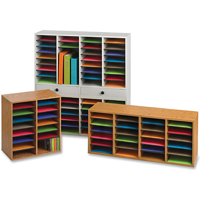 Safco Adjustable Compartment Literature Organizers (SAF9494GR)