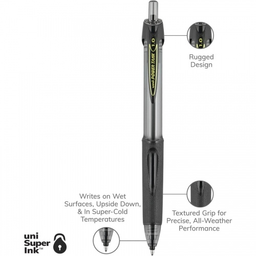 uni-ball Power Tank Retractable Ballpoint Pens (42070)