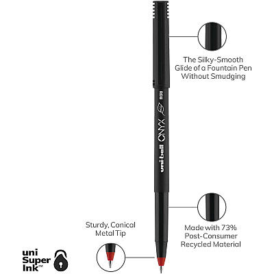 uniball Onyx Rollerball Pens (UBC60042)