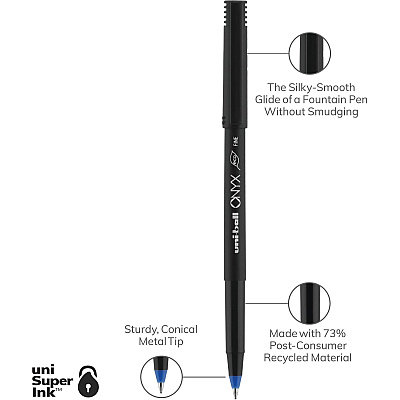 uniball Onyx Rollerball Pens (UBC60145)