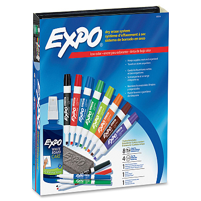 EXPO Low-Odor Dry-erase Marker Kit (SAN80054)