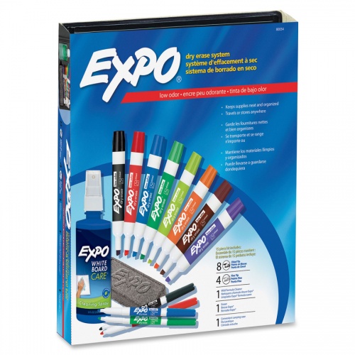 EXPO Low-Odor Dry-erase Marker Kit (80054)