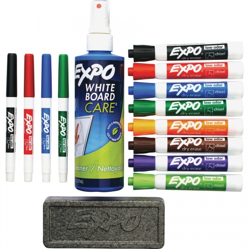 EXPO Low-Odor Dry-erase Marker Kit (80054)