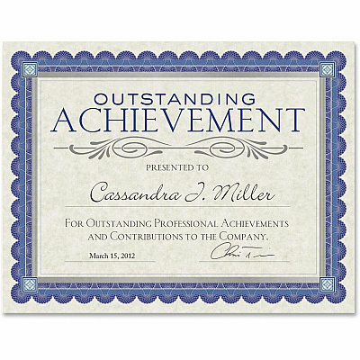 Southworth CT1R Foil Enhanced Parchment Certificates