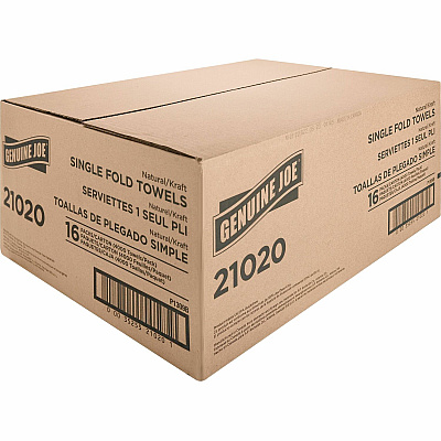 Genuine Joe Single-Fold Value Paper Towels (GJO21020)