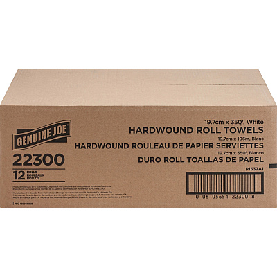 Genuine Joe Hardwound Roll Paper Towels (GJO22300)