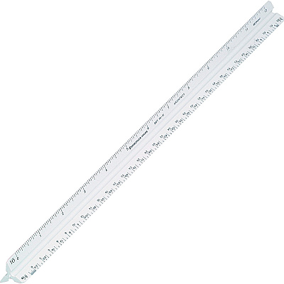 Staedtler Student Series 12" Triangular Scale (STD9871931BK)