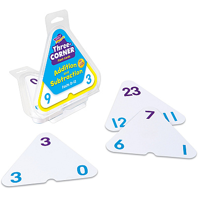 TREND Three-Corner Add/Subtract Flash Card Set (TEPT1670)