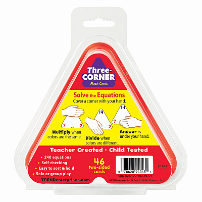 TREND Multiplication/Division Three-Corner Flash Card Set (TEPT1671)