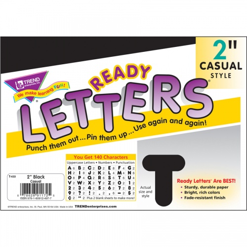 TREND Reusable 2" Ready Alphabet Letters Set (T433)