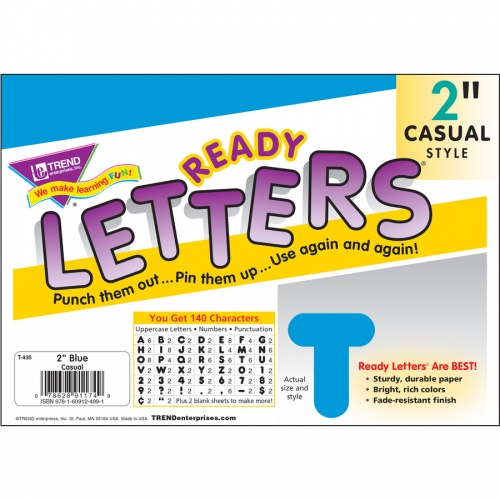 TREND Reusable 2" Ready Alphabet Letters Set (T435)