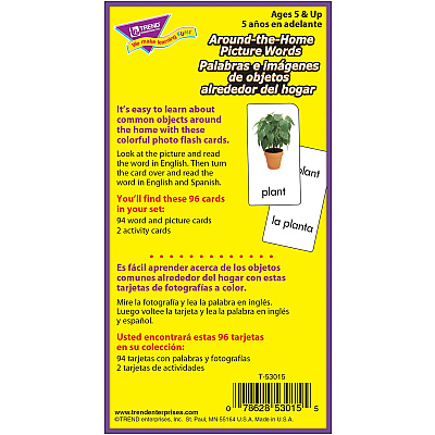 TREND English/Spanish Picture Words Flash Cards (TEPT53015)
